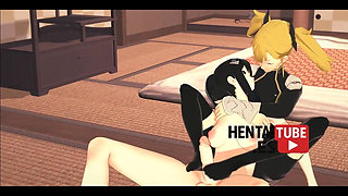 Kikoru's Wild Ride: Mina Ashiro's Futanari Footjob and Fuck in Kaiju N8 Hentai - Asian Japanese Manga Anime Hentai 3D Porn