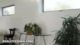 Reality kings - playful lila hayes uses her figure to seal the deal and gets her rack tittyfucked on the pool table