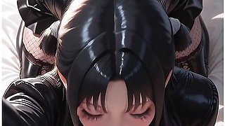 Hentai Anime In Goth Slut In Black Corset & Fishnets Gets Futa Pounded Doggystyle Then Deepthroats Huge Futanari Cock Pov