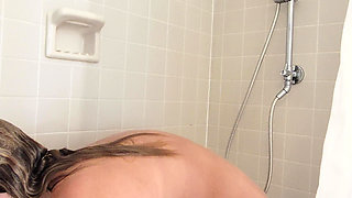 Hotwife Lexi Loves Cleans Her Pussy in the Shower Before Making Herself Cum!