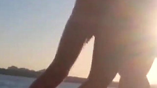 Romantic Sex at a Public Beach