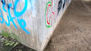 Busty Outdoor BDSM: Public Tits Banging & Spanking Under The Highway