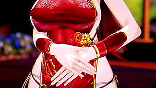 Featured Jane Do - Aoa Short Hair Costume Changes & Striptease, Succubus Police Uniform, Bunny Girl, Sexy Cheongsam