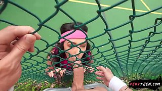 Sneaky Quickie on the Tennis Court with Selena Ivy - PervTeen