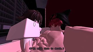 Roblox Rule34 Femdom: White Girl Dominates Wannabe Gangster Animation