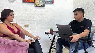 Boss Fucks Sexy Secretary Hard - Big Tits Latina Squirting Orgasm in 4K