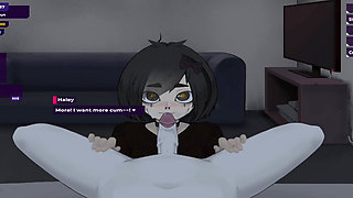 My dystopian robot girlfriend, Letting her take the lead on me.