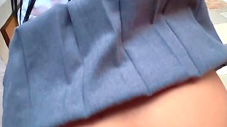 Hot Bootylicious Latina Student Lets Her BF Try Her Pussy In the School Yard & At Home After Classes