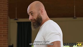 Nicole Sweet gets her tight ass massaged by her daddy in HD