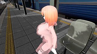 Slutty asian, asian whore, public blowjob