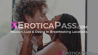 Busty Ebony Scarlit [censored] craves to taste her lovers cock and feel it inside her