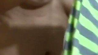 Beautiful Stepmom on Beach Vacation Shows off and Undresses to Be Fucked by Her Stepson