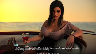 Dominos Beach 16 John First Date Fiona Boat Ocean Sunset Sfw