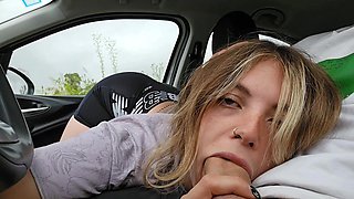 I Suck My Stepbrother's Big Dick in the Car