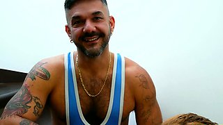 Australian Gay Aksen And Pete Barebacked After Hot Blowjob