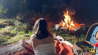 Hunt4k. she likes to blow stranger’s shaft and cheat on her bf in public