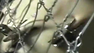Extreme Big Tits Sluts Cruel Spanking Whipping Tit Busting Hot Candle Wax Punishment in Cruel BDSM Slave Training