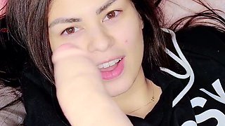 Small titted babe toys her pussy on webcam