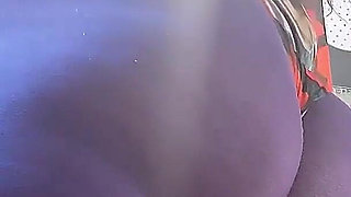 Purple Nylon Ass Worship