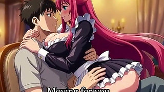 Sexy 3D Anime Maid gives her master  unforgettable pleasure