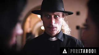 Sinful Desires: Devout Priest's Forbidden Encounter with Spencer Bradley and Mona Azar