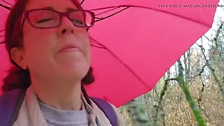 Nerdy Faery Pissing Outdoors - Petite Hairy Pussy Solo Pee in Public Toilet