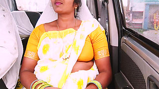 Indian Maid Car Sex with House Owner. Telugu Dirty Talks.