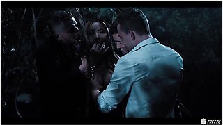 Asian Slut Gangbang - Japanese Girl With Big Tits Gets Used Like A In The Woods Freeze Fuck - Jordan Pryce