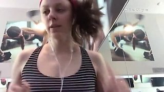 MiaNyx Full Day Pee Vlog - Outdoor Shower & Gym Pissing Fun