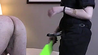 Pegged and Spanked by Emo Neighbour