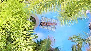 Mick Blue and Teanna Trump on the oily bed