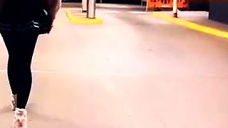 Belle Delphine Stripping and Teasing in Public Video