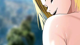 Android 18 Fucks and Sucks Future Trunk ́s Huge Cock. Dragon Ball Parody. Part 2