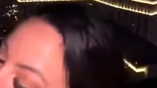 Big cock EXGF interracial busty geek coed blowjob