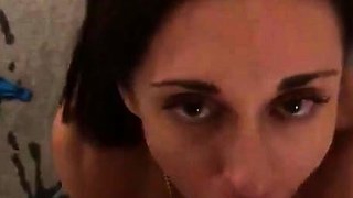 POV Blowjob Teen Girl Brunette Compilation