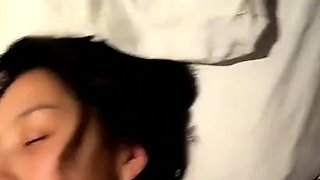 Boyfriend fondle and fucks his korean girlfriend on bed