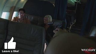 WHORNY FILMS Mile Torrid Three-way In Very first Class - Briana Blair