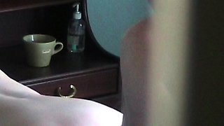 Hot Cougar Dagmar Caught On Hotel Spycam