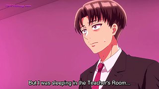 Enormous milk cans schoolteacher gets throatful of salami from her bold college girl in class after hours