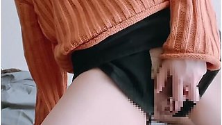 [japanese Hentai Mask Girl] Masturbation For The First Time In A Week Jeans With Holes With Girl Hentai