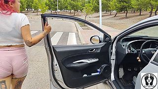 Desperate Woman in Trouble with Her Car Female Desperation