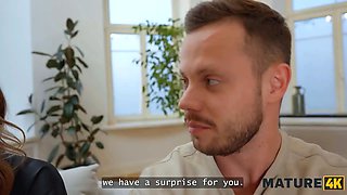 Mature4k. cruel threesome with mature Moon Flower and hot polly yangs