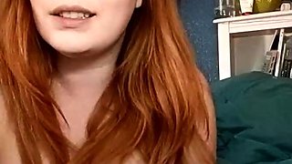 Great Big Boobs On Masturbating Redhead