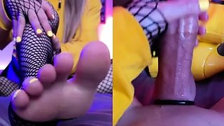 Queenie Steph Foot Fetish In High Heels And Fishnet JOI