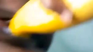 Miss Pure Cucumber Pissing Masturbation