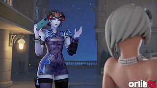 Ashe's Wedding Gone Wild with Group Double Penetration and Threesome - 3D Overwatch Animation