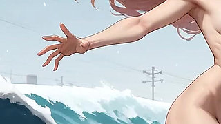 Snowy Street Solo Coffee Seduction