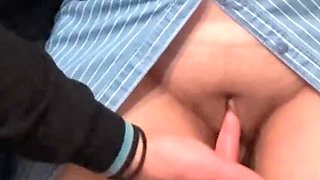 Hot MILF Niki Love69 Gets Her Juicy Pussy Fingered Hard in Public Subway