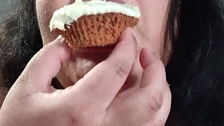 Stuffing My Face with Cupcakes While Naked