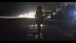 Hottie Walking Naked on the Beach, I Took Her to the Rocks and Fucked Her Until I Came Inside! See the Full Video on Sheer